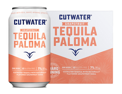 Cutwater Grapefruit Tequila Paloma Canned Cocktails (4 Pk)