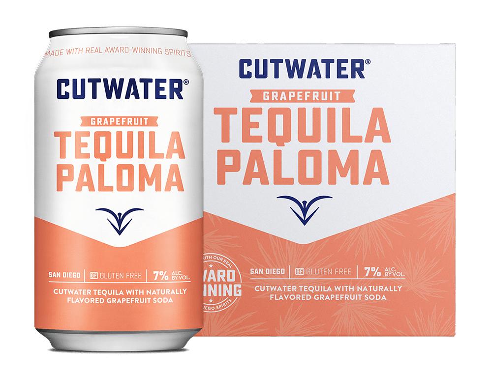 Cutwater Grapefruit Tequila Paloma Canned Cocktails (4 Pk)