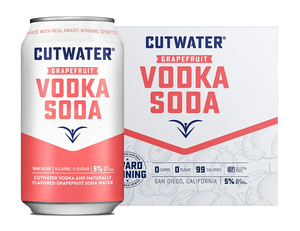Cutwater Grapefruit Vodka Soda Canned Cocktails (4 Pk)