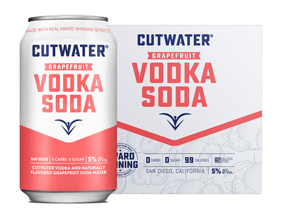 Cutwater Grapefruit Vodka Soda Canned Cocktails (4 Pk)