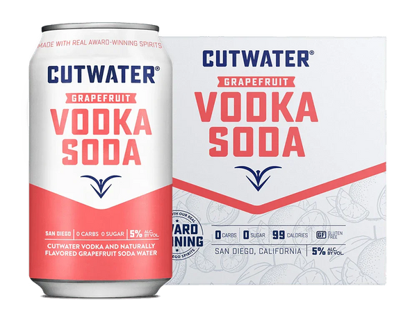 Cutwater Grapefruit Vodka Soda Canned Cocktails (4 Pk)