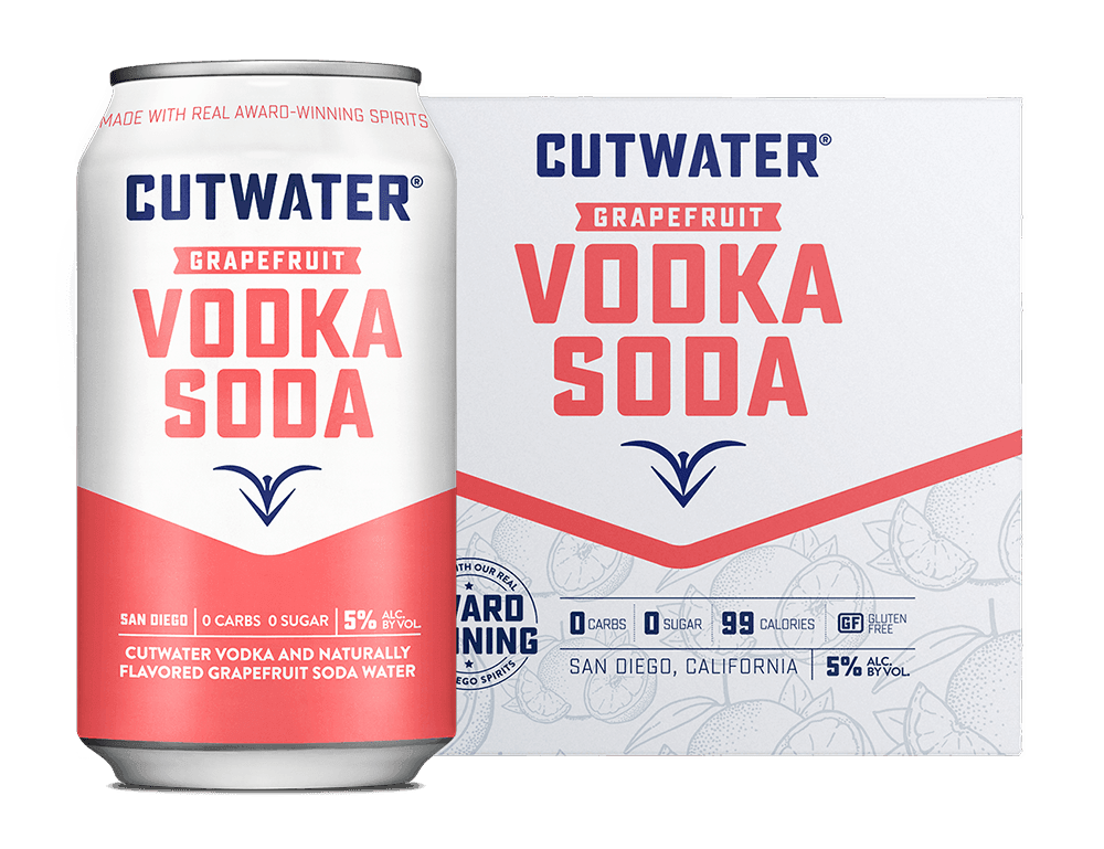 Cutwater Grapefruit Vodka Soda Canned Cocktails (4 Pk)