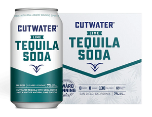 Cutwater Lime Tequila Soda Canned Cocktails (4 Pk)