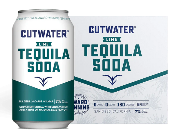 Cutwater Lime Tequila Soda Canned Cocktails (4 Pk)