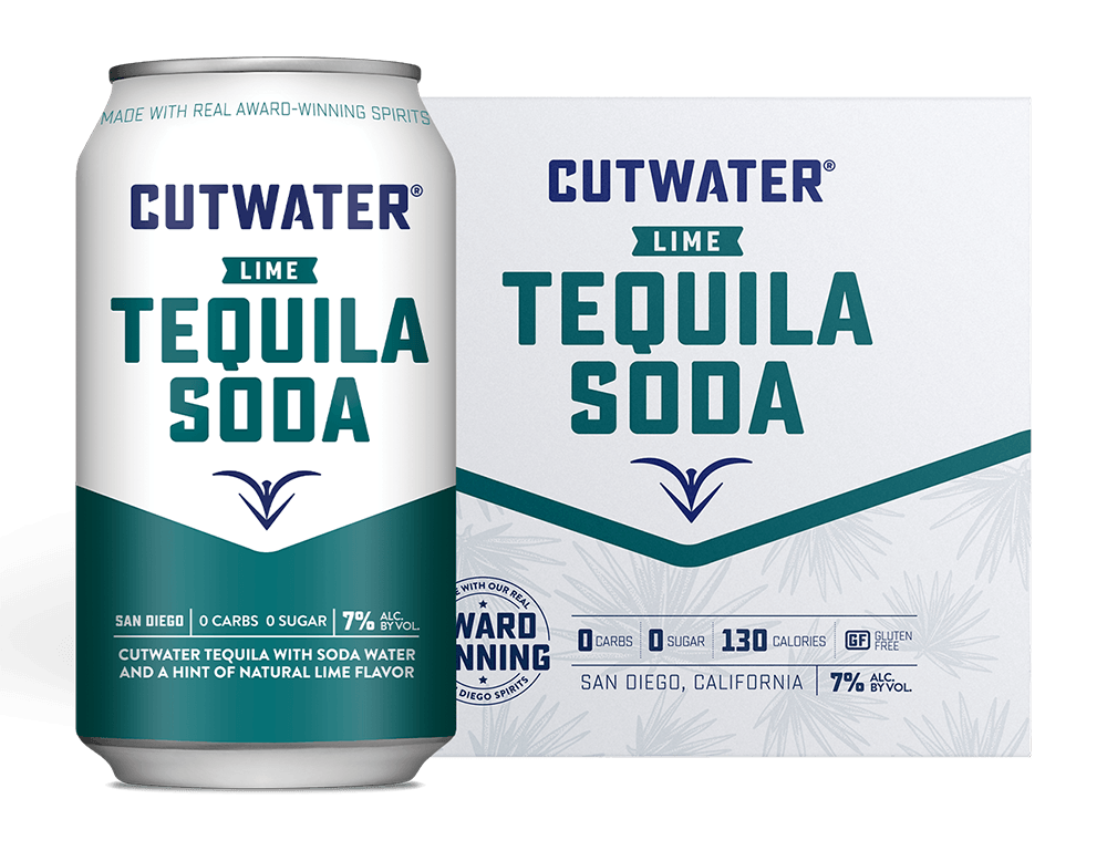 Cutwater Lime Tequila Soda Canned Cocktails (4 Pk)