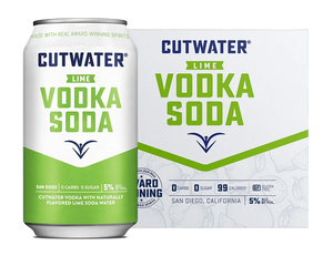 Cutwater Lime Vodka Soda Canned Cocktails (4 Pk)