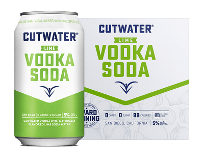 Cutwater Lime Vodka Soda Canned Cocktails (4 Pk)