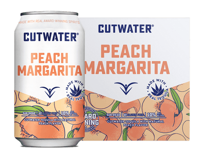 Cutwater Peach Margarita Canned Cocktails (4 Pack)