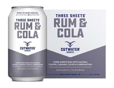 Cutwater Rum And Cola Canned Cocktails (4 Pk)