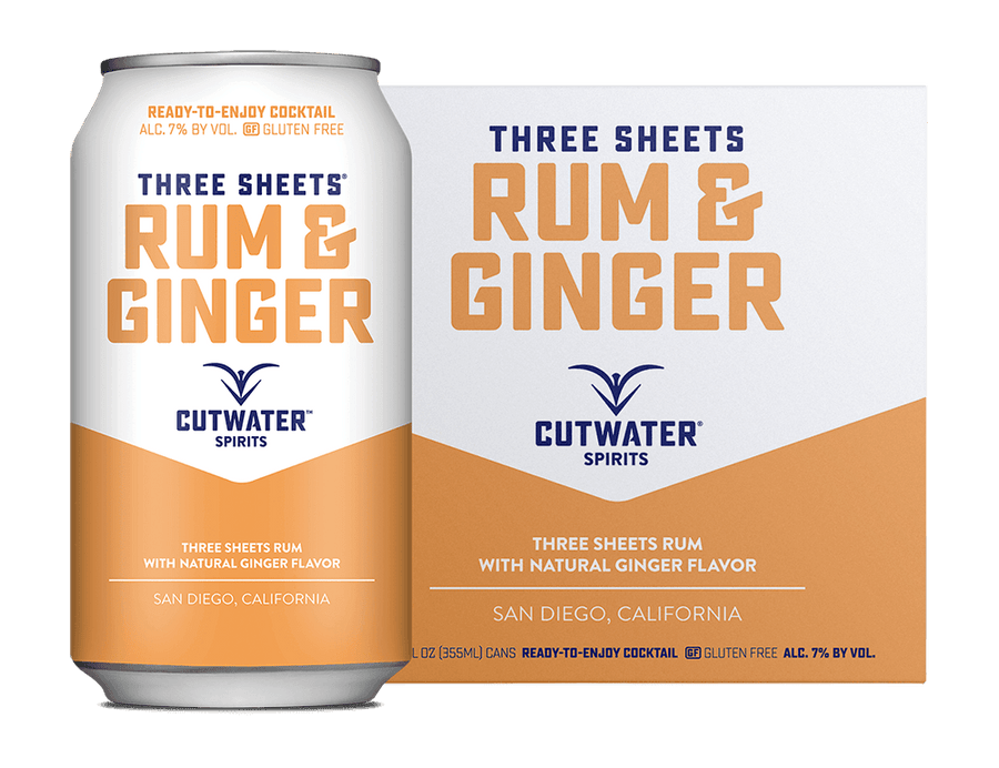 Cutwater Rum and Ginger Canned Cocktails (4 Pck)