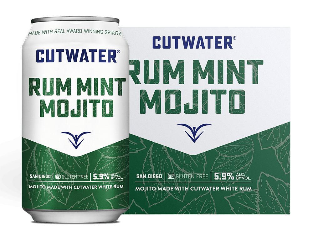 Cutwater Rum Mint Mojito Canned Cocktails (4 Pk)