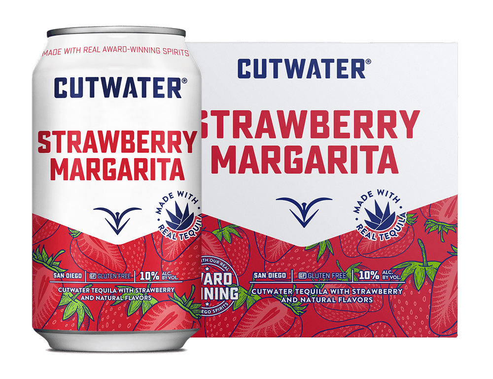 Cutwater Strawberry Margarita Canned Cocktails (4 Pack)