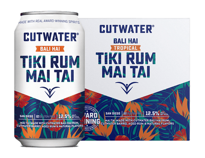 Cutwater Tiki Rum Mai Tai Canned Cocktails (4 Pck)