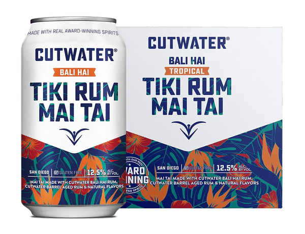 Cutwater Tiki Rum Mai Tai Canned Cocktails (4 Pk)