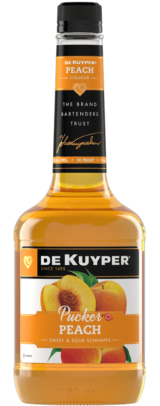 DeKuyper Peach Pucker Schnapps Liqueur (750ml)