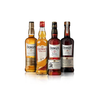 DEWAR'S SCOTCH COLLECTION (4 BOTTLES)