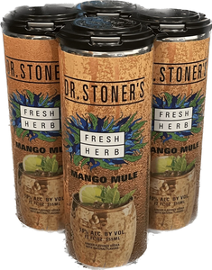 Dr. Stoner's Fresh Herb Vodka Mango Mule (Rtd), 4 X 12 Oz