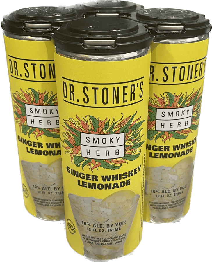 Dr. Stoner's : Smoky Herb Ginger Whiskey Lemonade (RTD) (4x12 Oz)
