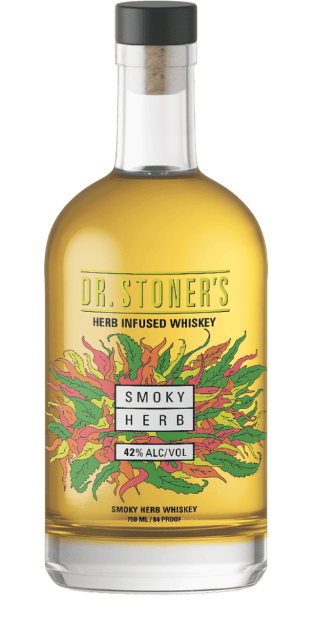 Dr. Stoner’s Smoky Herb Whiskey (750ml)