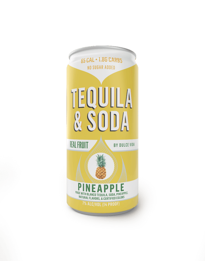 Dulce Vida Pineapple Tequila & Soda (4 Pack)
