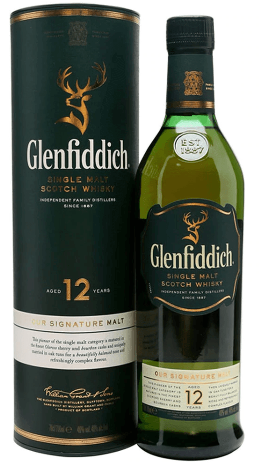 Glenfiddich 12 Year Single Malt Scotch Whiskey (750Ml)