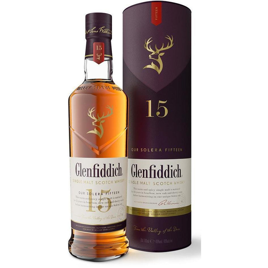 Whisky Glenfiddich Single Malt 15 Anos Escócia 750ml - BRASVINO