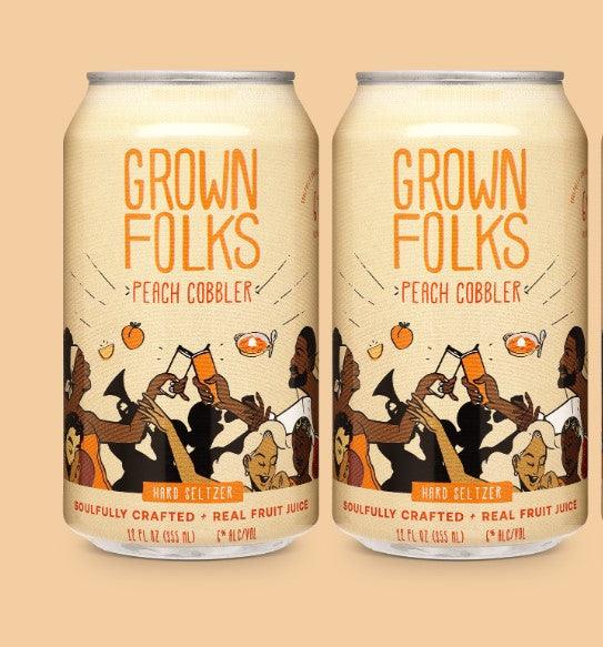 Grown Folks Hard Seltzer Variety Pack ( 6 Pack Of Cans )