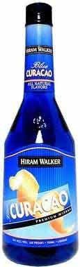 HIRAM WALKER BLUE CURACAO LIQUEUR (750 ML)