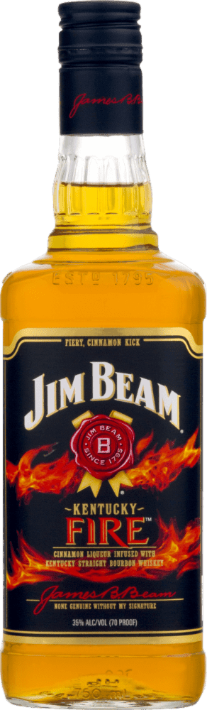 Jim Beam Kentucky Fire Bourbon Whiskey (750Ml)