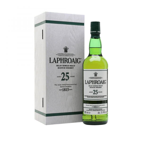Laphroaig 25 Year Old Cask Strength Scotch Whiskey (750Ml)