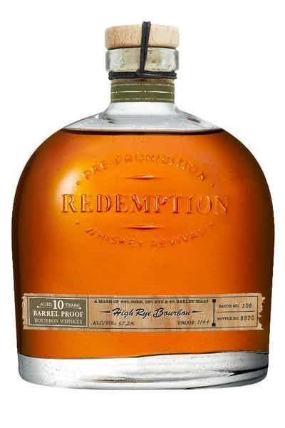 Redemption 10 Year Old Barrel Proof High Rye Bourbon Whiskey (750Ml)