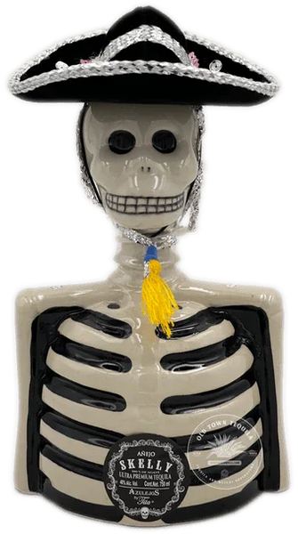 Skelly Tequila Anejo With Mariachi Hat (750Ml)