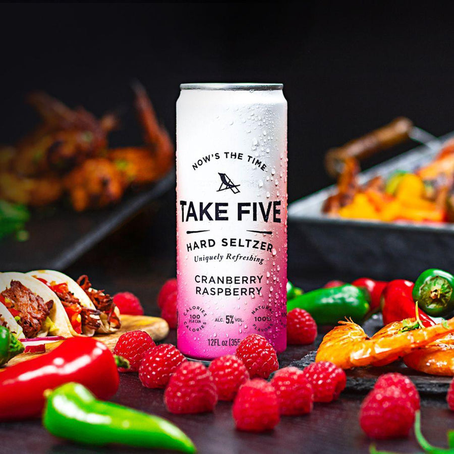 Take Five Hard Seltzer - Cranberry Raspberry (6 pack)