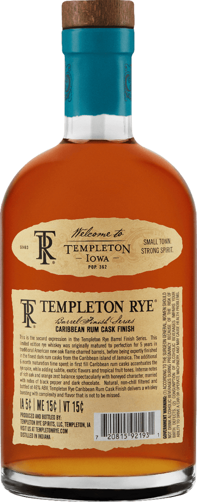 Templeton Rye Caribbean Rum Cask Finish (750Ml)