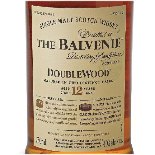 THE BALVENIE 12 YEAR OLD DOUBLEWOOD SCOTCH WHISKY (750ML)
