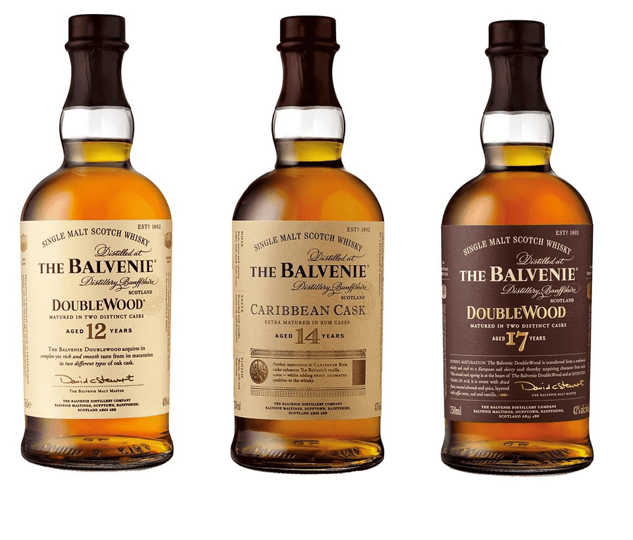 THE BALVENIE SCOTCH COLLECTION ( 3 BOTTLES)