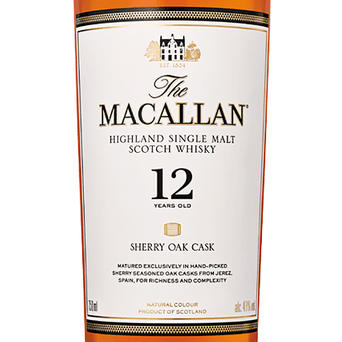 The Macallan 12 Year Sherry Cask Scotch Whiskey