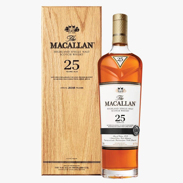 2【木箱付未開栓】ザ・マッカラン 25年 43度 750mL 2022年|The
