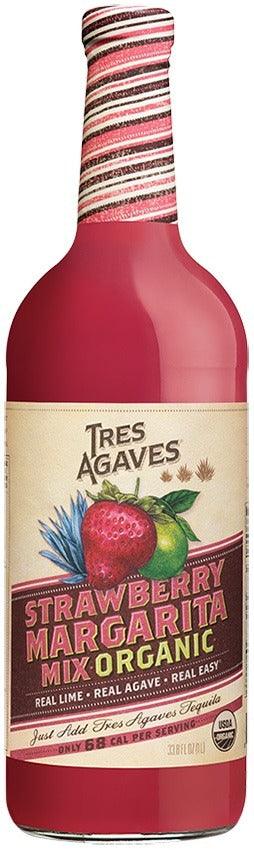 Tres Agaves Organic Strawberry Margarita Mix (Non -Alc) (750Ml)