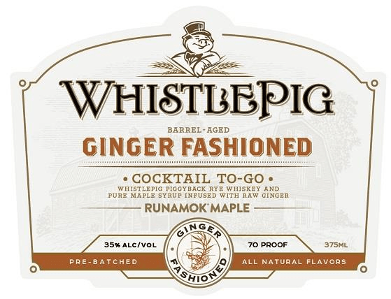 Whistlepig Ginger Fashioned Cocktail To Go (375Ml)