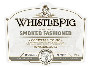 Whistlepig Smoked Fashioned Cocktail To Go (375Ml)