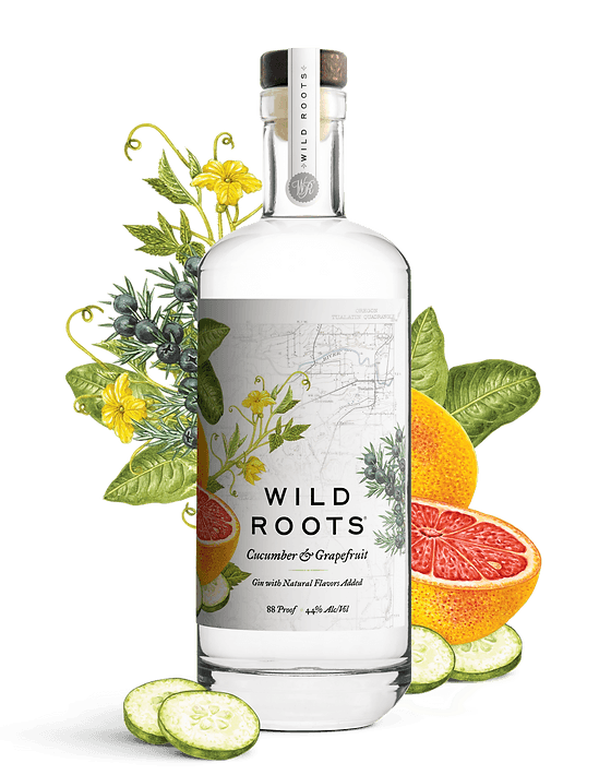 Wild Roots Cucumber And Grapefruit Gin (750Ml)