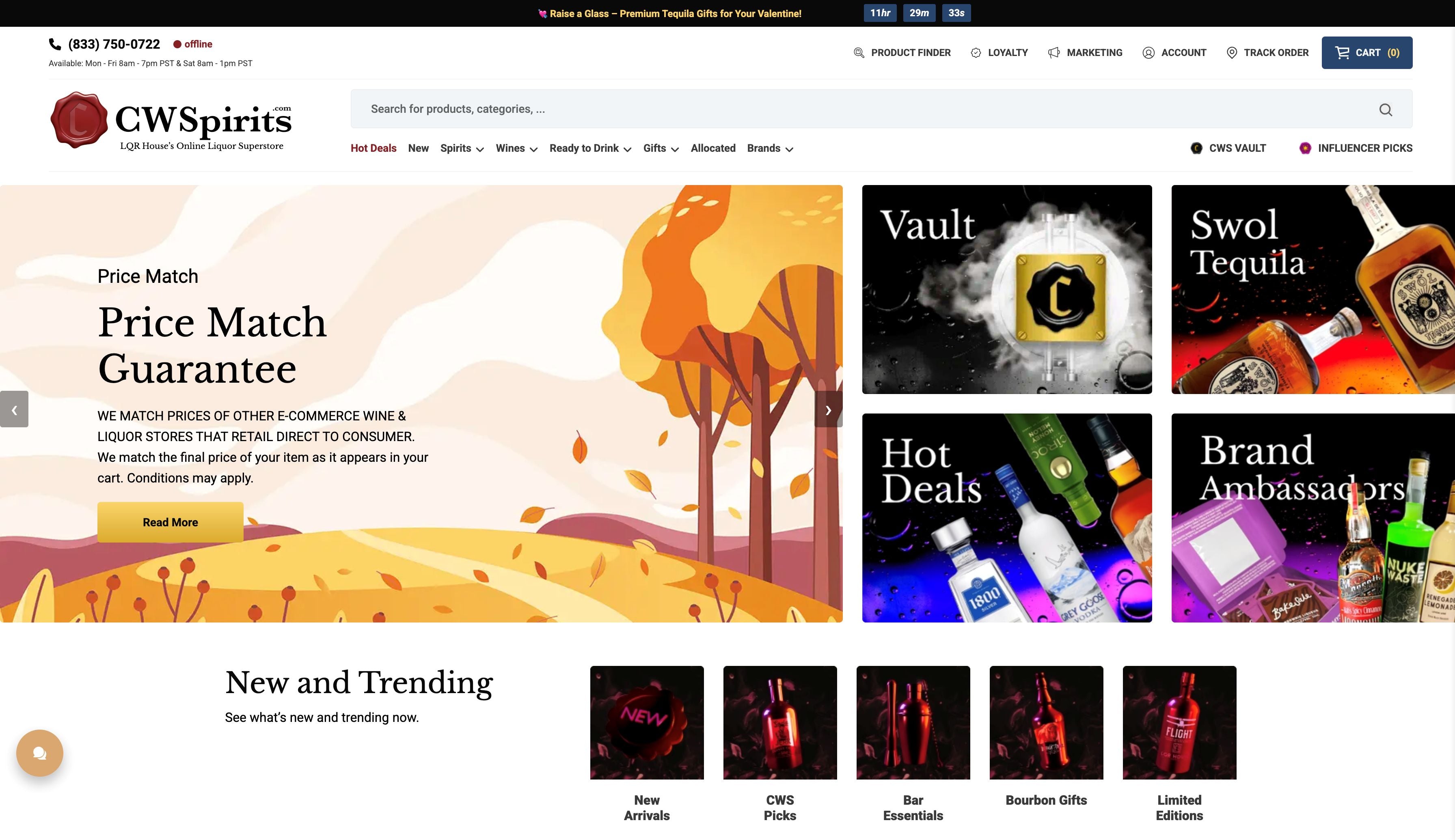Country Wine and Spirits commerce and infrastructure services