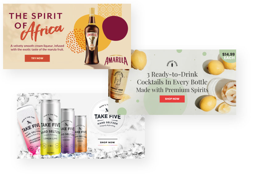 Affiliate brand banner displayed on CWSpirits.com